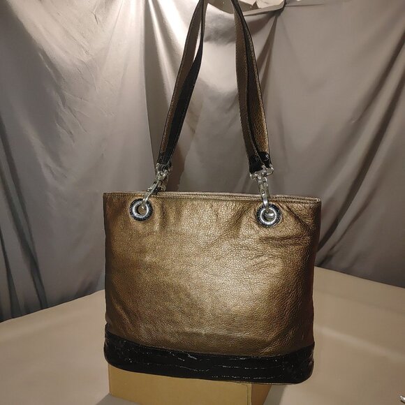 Brighton Signature Purr Fectly Fabulous Cat Embroidered Tote Bag  Leopard Lining - Picture 12 of 14